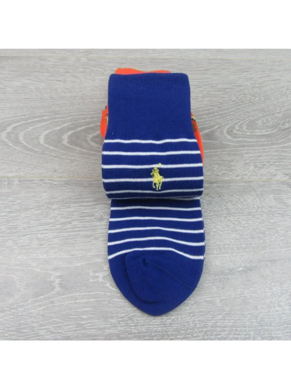 Polo Ralph Lauren Tropical Floral & Stripe Socks Men's Size 6-12.5 (2 PAIRS) NEW